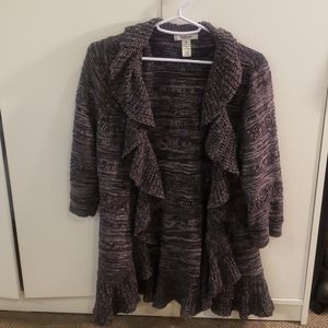 STYLE & CO. 3/4 SLEEVE OPEN CARDIGAN SIZE M